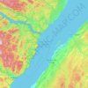 Topografische Karte Parc marin du Saguenay–Saint‑Laurent, Höhe, Relief