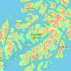 Topografische Karte Isla Jorge Montt, Höhe, Relief