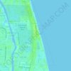 Topografische Karte Juno Beach, Höhe, Relief