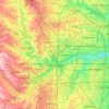 Topografische Karte Fort Worth, Höhe, Relief