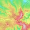 Topografische Karte Gottesgab, Höhe, Relief