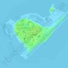 Topografische Karte Woody Island, Höhe, Relief