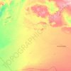 Topografische Karte Қармақшы ауданы, Höhe, Relief