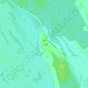 Topografische Karte Гиров, Höhe, Relief