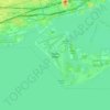 Topografische Karte Toronto Islands, Höhe, Relief
