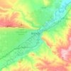 Topografische Karte Billings, Höhe, Relief