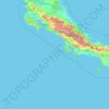 Topografische Karte Costa Rica, Höhe, Relief