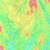 Topografische Karte Ullensaker, Höhe, Relief
