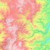 Topografische Karte Marulanda, Höhe, Relief
