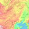 Topografische Karte Inner Mongolia, Höhe, Relief