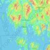 Topografische Karte Fredrikstad, Höhe, Relief