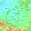Topografische Karte 院格庄街道, Höhe, Relief