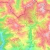 Topografische Karte Gistaín, Höhe, Relief
