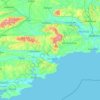 Topografische Karte County Waterford, Höhe, Relief