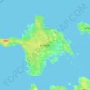 Topografische Karte Hiiumaa vald, Höhe, Relief