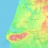 Topografische Karte Sintra, Höhe, Relief