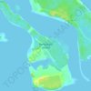 Topografische Karte Rangiwaea Island, Höhe, Relief