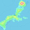 Topografische Karte Kiska Island, Höhe, Relief