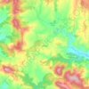 Topografische Karte Ljutice, Höhe, Relief