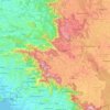 Topografische Karte Kodagu, Höhe, Relief