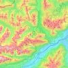 Topografische Karte Vomp, Höhe, Relief