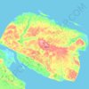 Topografische Karte Isla Ayon, Höhe, Relief