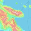 Topografische Karte Morobe, Höhe, Relief