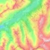 Topografische Karte Sils im Engadin, Höhe, Relief