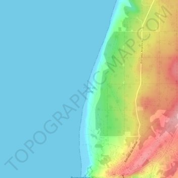 Topografische Karte Praia do Norte, Höhe, Relief