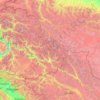 Topografische Karte Karakoram, Höhe, Relief