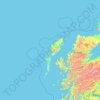 Topografische Karte Na h-Eileanan Siar, Höhe, Relief