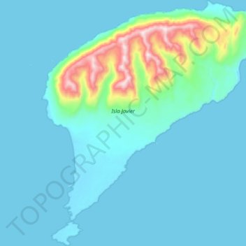 Topografische Karte Isla Javier, Höhe, Relief