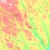 Topografische Karte Bjurholms distrikt, Höhe, Relief