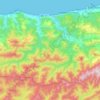 Topografische Karte Messelmoun, Höhe, Relief