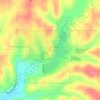 Topografische Karte Crystal Lakes, Höhe, Relief