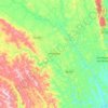 Topografische Karte Amargosa, Höhe, Relief