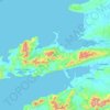 Topografische Karte Dingle Peninsula, Höhe, Relief