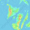 Topografische Karte Western Visayas, Höhe, Relief