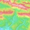 Topografische Karte Lusevera, Höhe, Relief