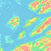 Topografische Karte Nesna, Höhe, Relief