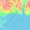 Topografische Karte Gulf Islands National Seashore, Höhe, Relief