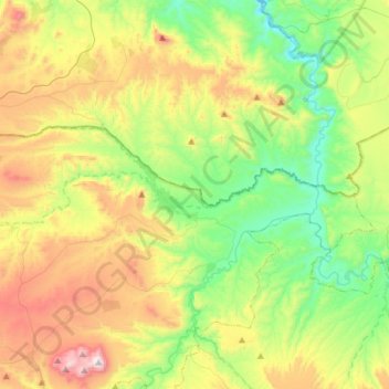 Topografische Karte Dehesas de Guadix, Höhe, Relief