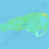 Topografische Karte Rum Cay, Höhe, Relief