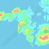 Topografische Karte Achill Island, Höhe, Relief