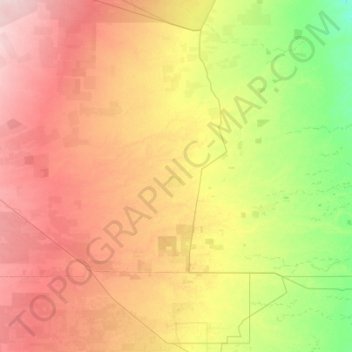 Topografische Karte Filadelfia, Höhe, Relief