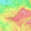Topografische Karte Wallonien, Höhe, Relief