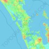 Topografische Karte Auckland, Höhe, Relief