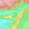 Topografische Karte Assam, Höhe, Relief