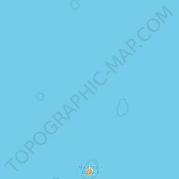 Topografische Karte Mauritius, Höhe, Relief