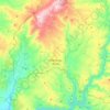 Topografische Karte Alfândega da Fé, Höhe, Relief